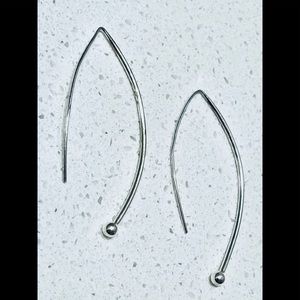 Silpada Spheres on Wires Drop Earrings Silver